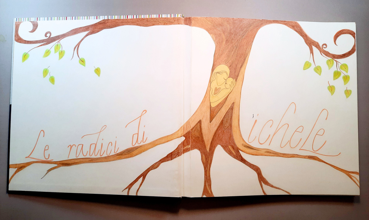 album fotografico creativo scrapbooking eventi battesimo cresima laurea comunione anniversario pensionamento diciottesimo compleanno calligrafato e decorato a mano