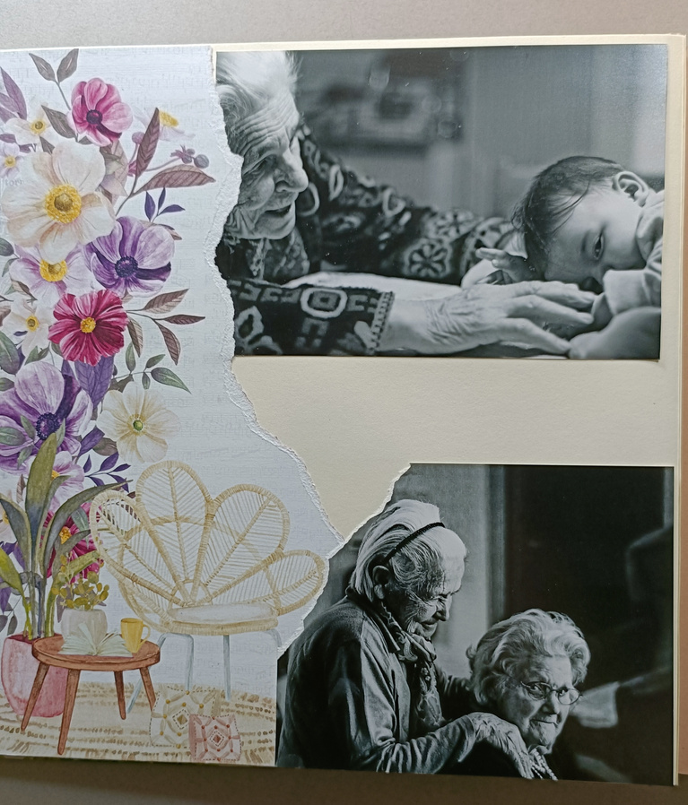 album fotografico creativo scrapbooking ricostruzione albero genealogico storia familiare calligrafato e decorato a mano