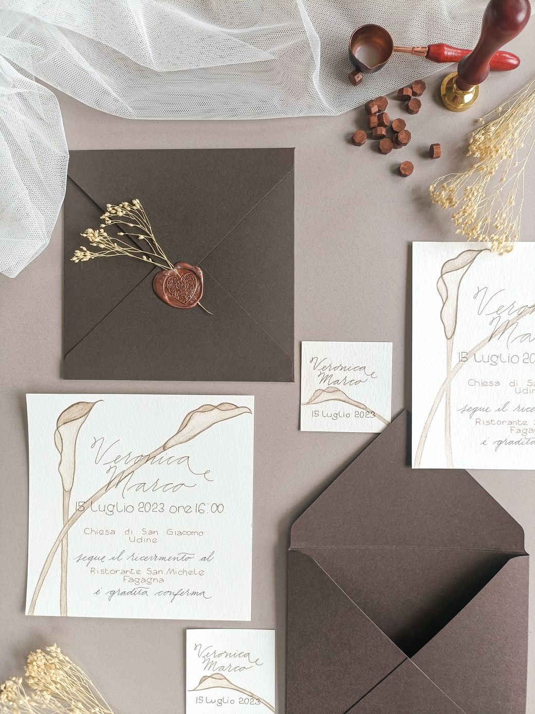 wedding stationery partecipazioni nozze inviti matrimonio dipinte a mano e calligrafate